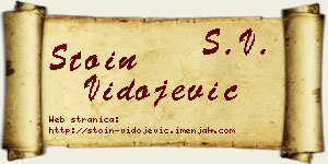 Stoin Vidojević vizit kartica
